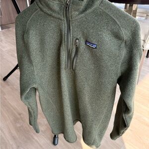 Patagonia Men's Olive Zip-Up Sweater